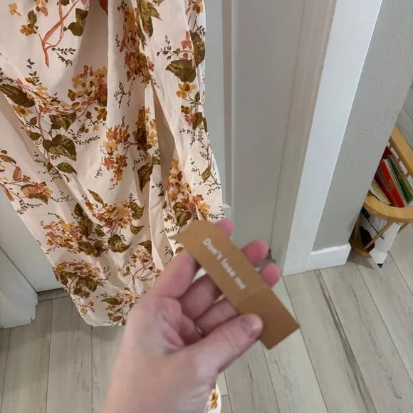 NWT Reformation Senna Bella Floral High Slit Sleeveless Maxi Dress Size 16 New - Picture 10 of 11